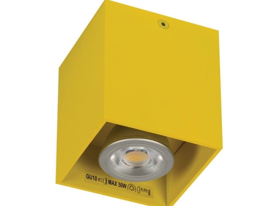 Φωτιστικό Οροφής - Σποτ Yellow82x82x95 VK/03001/Y VKLed Αλουμίνιο