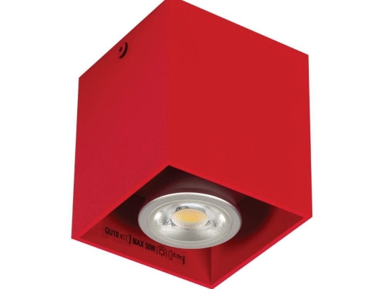 Φωτιστικό Οροφής - Σποτ Red 82x82x95 VK/03001/R VKLed Αλουμίνιο