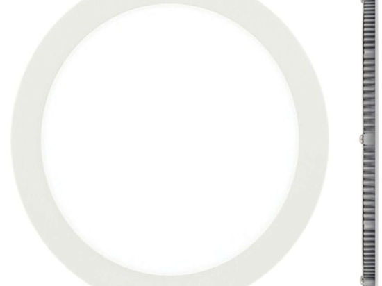 Panel Led Χωνευτό VK/04074/W/C Φ17x1,5cm Led 840Lm 12W 4000K White VKLed Στρόγγυλο