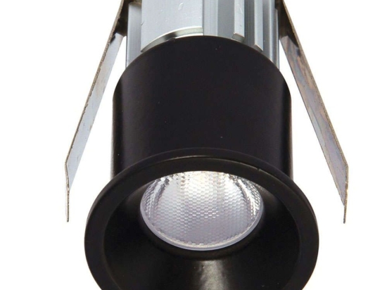 Σποτ Χωνευτό VK/04146/B/W Φ3,5cm Led 180-200Lm 3W 3000K Dimmable Black VKLed Στρόγγυλο