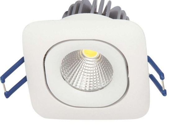 Σποτ Χωνευτό VK/04125/W/W 8,2x8,2cm Led 710Lm 10W 3000K White VKLed Στρόγγυλο