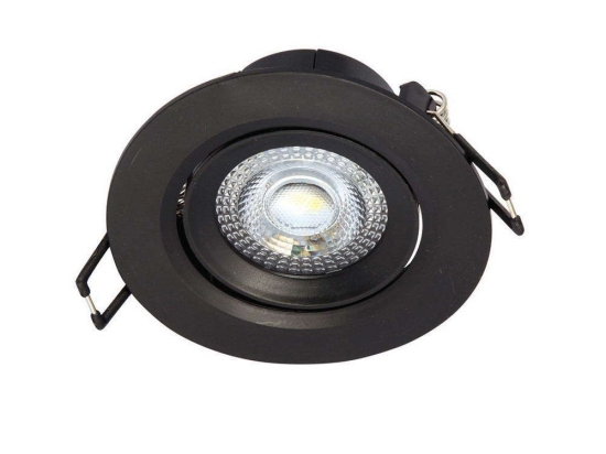 Σποτ Χωνευτό VK/04108/B/W 9x4,5cm 5W 3000K Black VKLed Στρόγγυλο