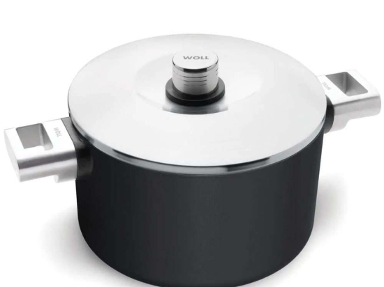 Κατσαρόλα Αντικολλητική Diamond XR Logic Pro 124PLCIL 24cm 4,5lt Inox-Black Woll 24cm Αλουμίνιο