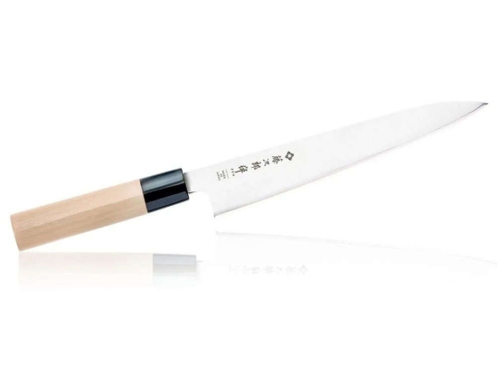 Μαχαίρι Φιλεταρίσματος Zen FD-569 21cm Natural-Chrome Tojiro Ατσάλι,Ξύλο