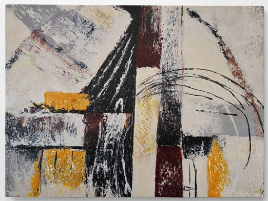 Πίνακας Καμβάς 405HND1174 50x70cm Multi Wallity Κάθετοι Wood, Canvas
