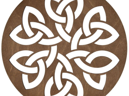 Σουπλά Lugh (Σετ 4Τμχ) 790PYN1118 36x36cm Walnut Hermia Ξύλο