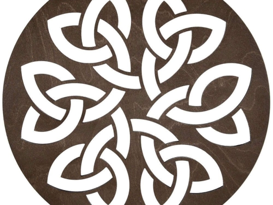 Σουπλά Lugh (Σετ 4Τμχ) 790PYN1119 36x36cm Wenge Hermia Ξύλο