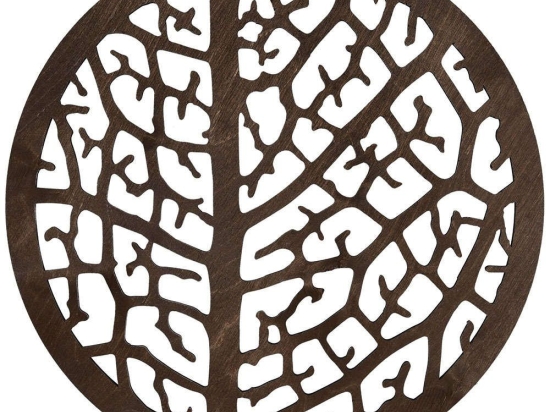 Σουπλά Coral (Σετ 4Τμχ) 790PYN1102 36x36cm Wenge Hermia Ξύλο