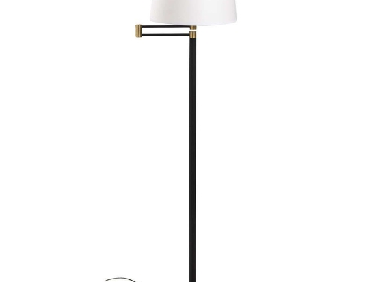 Φωτιστικό Δαπέδου Assos 525NOR3502 Φ28x120cm E27 40W Black-White Opviq