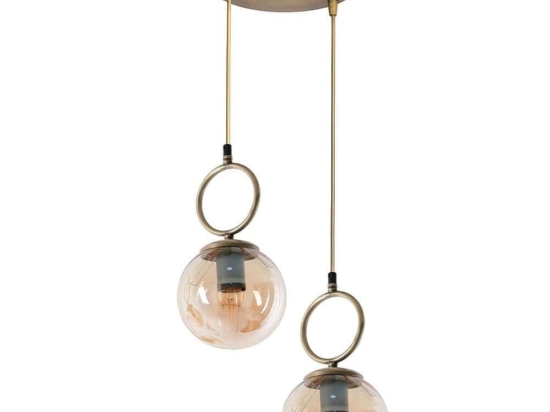 Φωτιστικό Οροφής Morino 846STL2811 Φ25x70cm E27 60W Gold Opviq