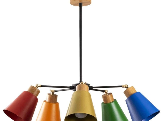 Φωτιστικό Οροφής Manavgat 525NOR1245 Φ58x68cm 5xE27 40W Multi Opviq