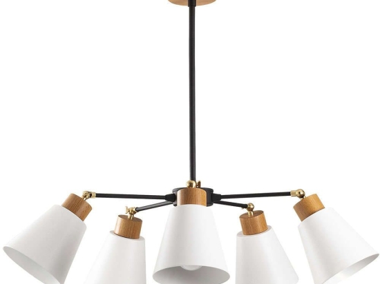 Φωτιστικό Οροφής Manavgat 525NOR1248 Φ58x68cm 5xE27 40W Multi-White Opviq