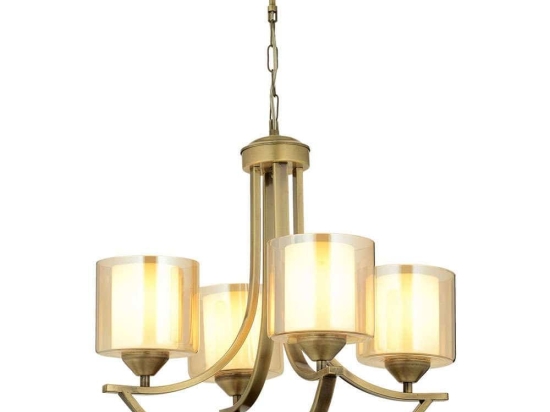 Φωτιστικό Οροφής 683AVN1431 Φ55x82cm 4xE27 60W Gold Opviq