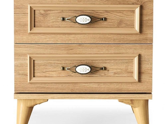 Κομοδίνο Irmak 646LCN1198 50x41x53cm Oak