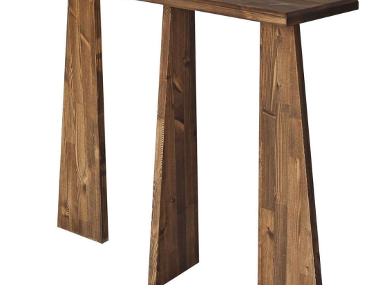 Κονσόλα Cleopatra 552NOS1906 100x28x83cm Walnut Ξύλο