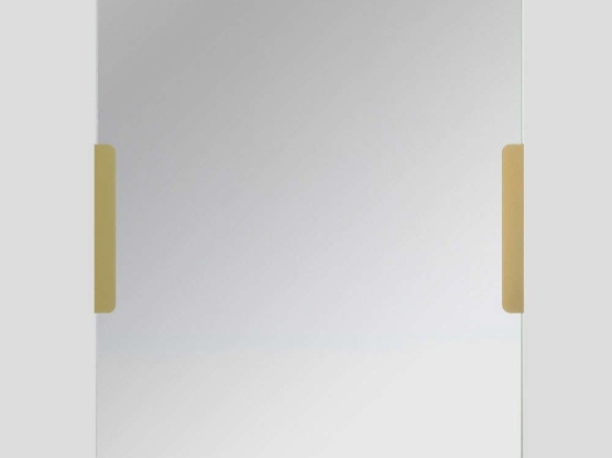 Καθρέπτης Τοίχου Pera 552NOS2337 50x70cm Gold Aberto Design Μέταλλο,Γυαλί