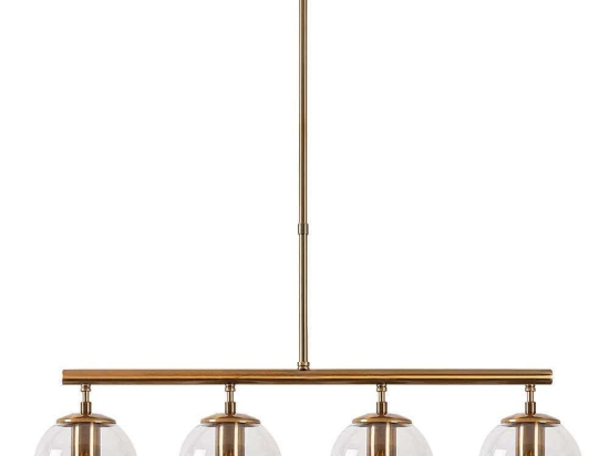 Φωτιστικό Οροφής - Ράγα Fazli 942FLG1193 70x15x43/87cm 4xE14 40W Gold Opviq