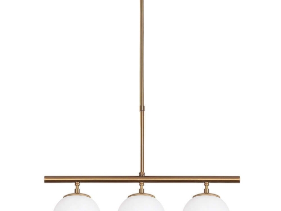 Φωτιστικό Οροφής - Ράγα Atmaca 942FLG1114 60x15x43/87cm 3xE14 15W Gold Opviq