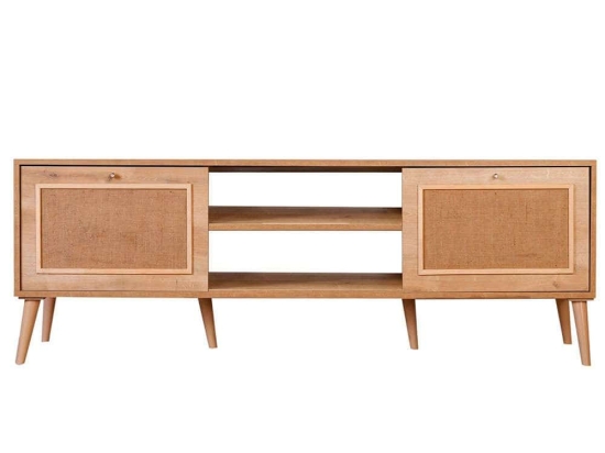 Έπιπλο Τηλεόρασης Jut 998VOW1161 180x41x55cm Natural