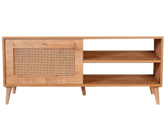 Έπιπλο Τηλεόρασης Hazeran 998VOW1154 138x41x55cm Natural
