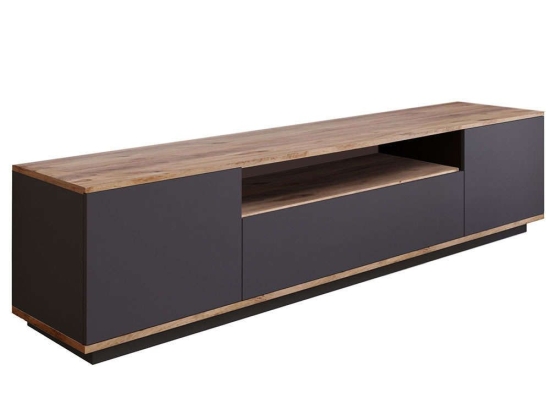 Έπιπλο Τηλεόρασης 956LCS1609 180x44,5x44,6cm Anthracite-Oak