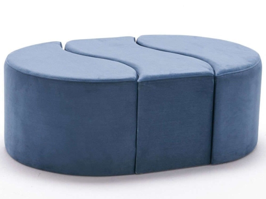 Σκαμπό Alya 825BLC1616 120x80x40cm Blue