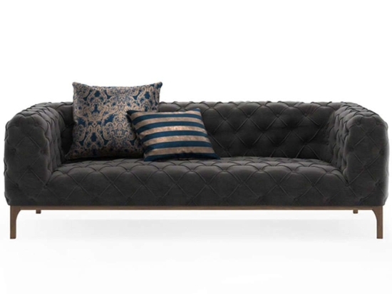 Καναπές Διθέσιος Fashion 291NDS1103 198x100x71cm Dark Grey