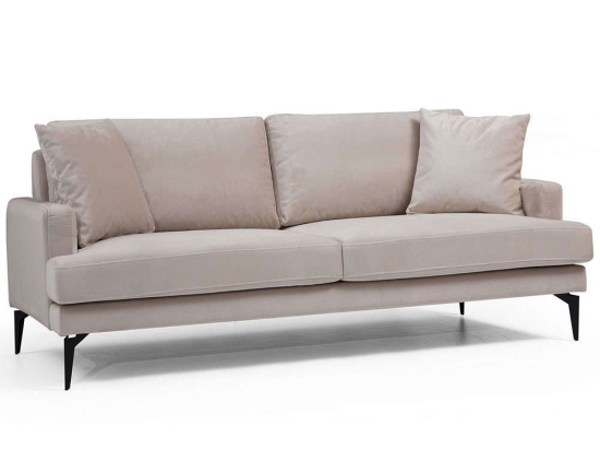 Καναπές Τριθέσιος Papira 560ARE1310 205x90x88cm Beige