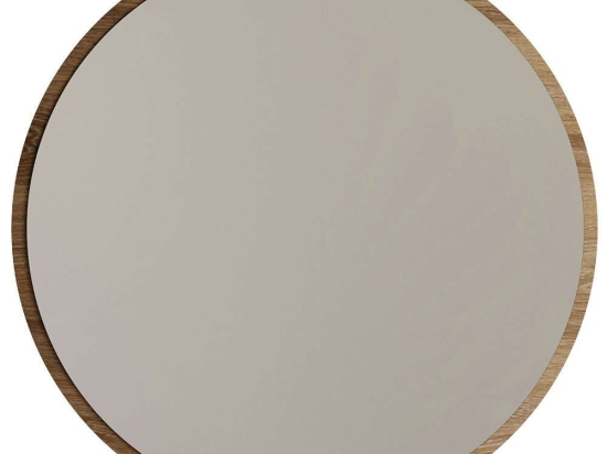 Καθρέπτης Τοίχου 552NOS2206 60x2,2x60cm Walnut Aberto Design Μοριοσανίδα, Μελαμίνη