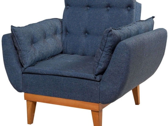 Πολυθρόνα - Κρεβάτι Fiona 867UNQ1019 96x82x80cm Dark Blue
