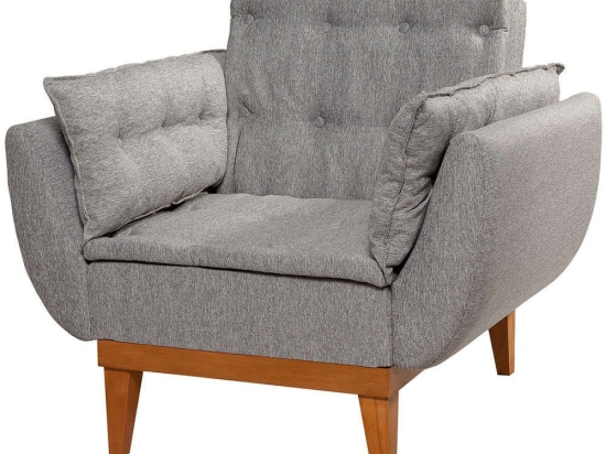 Πολυθρόνα - Κρεβάτι Fiona 867UNQ1017 96x82x80cm Dark Grey