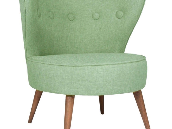 Πολυθρόνα Riverhead 558ZEN1115 80x74x76cm Green Polyester,Ξύλο
