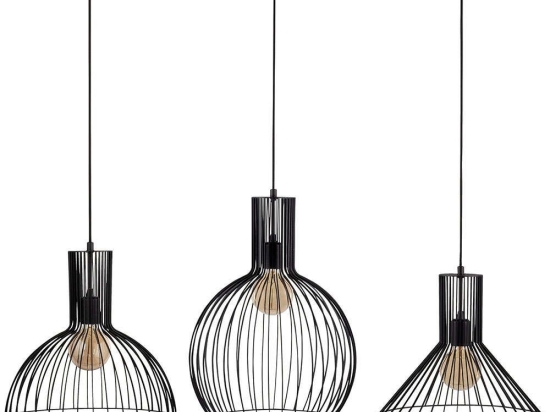 Φωτιστικό Οροφής - Ράγα Fellini 527ABY1766 145x38x158cm 3xE27 40W Black Opviq