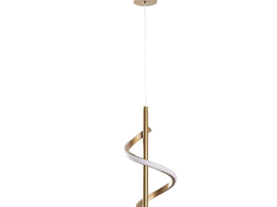 Φωτιστικό Οροφής Likma 119FRS1514 16x16x50/100cm Led 11W 3000K Gold Opviq