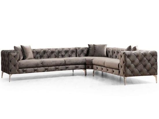 Καναπές Γωνιακός (Δεξιά Γωνία) Como 569HLN1312 310x270x70cm Anthracite