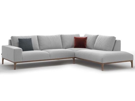 Καναπές Γωνιακός (Δεξιά Γωνία) Secret 291NDS1905 290x230x88cm Light Grey