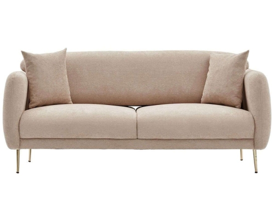 Καναπές - Κρεβάτι Τριθέσιος Simena 825BLC2836 210x95x80cm Beige-Gold