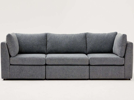 Καναπές Τριθέσιος Mottona 825BLC2867 270x90x84cm Grey