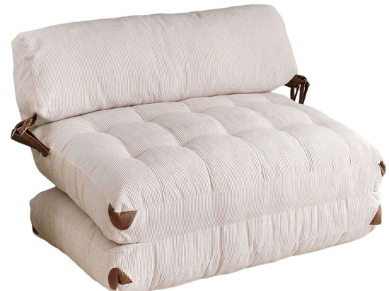 Πουφ Διθέσιο Αναδιπλούμενο Fold 383EVN1111 120x75x79cm White
