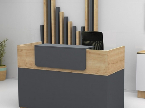 Γραφείο Reception Lemmon 128620 160x70x110cm Sonoma - Anthracite