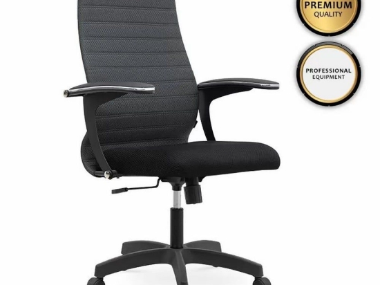 Καρέκλα Γραφείου Εργασίας Melani 77705 66,5x70x102/112cm Grey - Black