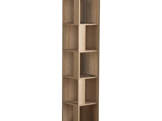 Βιβλιοθήκη Γωνιακή Piano 214320 31,4x31,4x158,9cm Oak Μελαμίνη