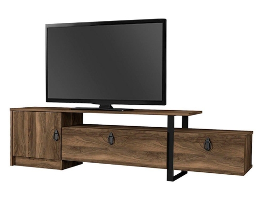 Έπιπλο Tηλεόρασης Marsala 212810 180x32x46cm Walnut Μελαμίνη