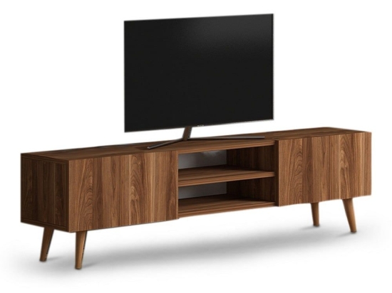 Έπιπλο Tηλεόρασης Plane 117697 150x32x46cm Walnut Μελαμίνη