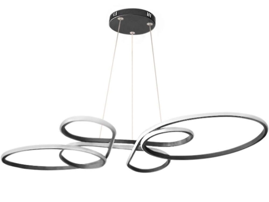 Φωτιστικό Οροφής Gerrera 0221405 104x53x50cm Led 100W 4000K Black Megapap Μέταλλο