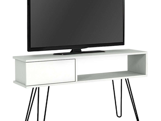 Έπιπλο Τηλεόρασης Palma 0212832 120x29,5x68,5cm Walnut-White