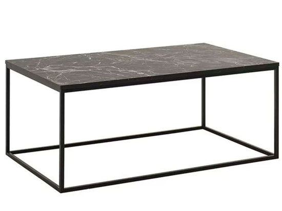 Τραπεζάκι Σαλονιού Sully Marble 0208601 100x60x42cm Black
