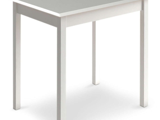 Τραπέζι Mini 0117681 59x78x75cm White Μελαμίνη,Μέταλλο
