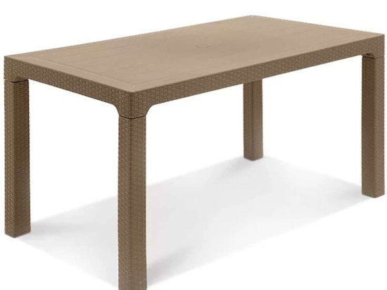 Τραπέζι Κήπου Arizona 0127331 140x80x75cm Cream
