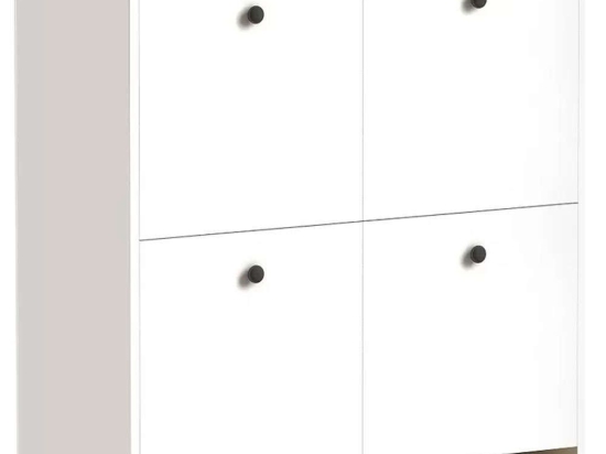 Παπουτσοθήκη Cube 0117638 92x31x92cm White-Oak Μελαμίνη